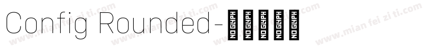 Config Rounded字体转换
